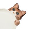 Cat Ceramic Dish (Yellow/Brown) - Thumbnail Image 5