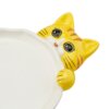 Cat Ceramic Dish (Yellow/Brown) - Thumbnail Image 12